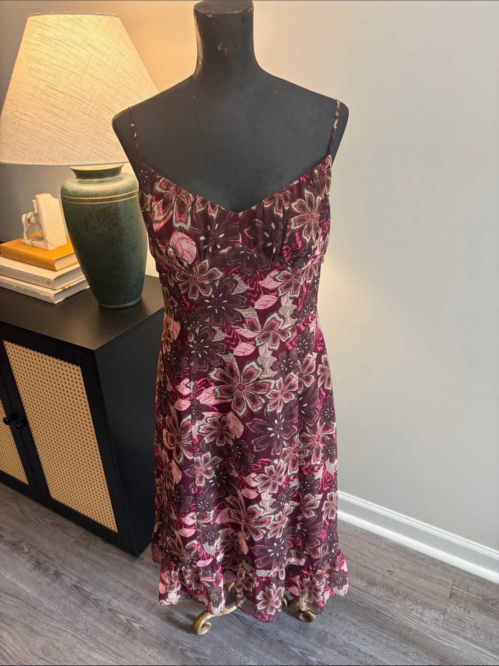 LOFT 90’s Y2K Style Spaghetti Strap Slip Dress Size 6 Wedding Guest Party - Picture 4 of 13